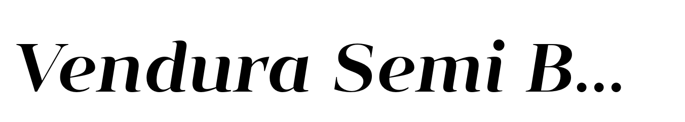 Vendura Semi Bold Italic