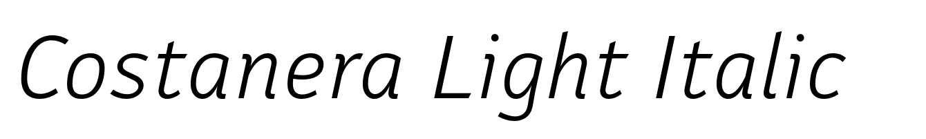 Costanera Light Italic