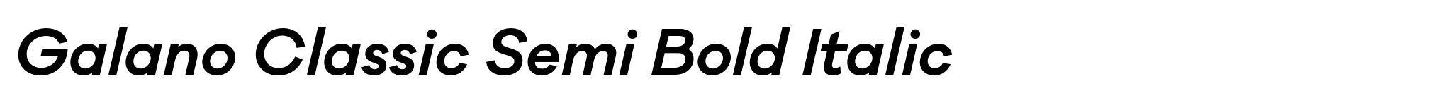Galano Classic Semi Bold Italic image