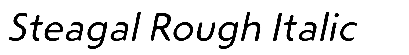Steagal Rough Italic