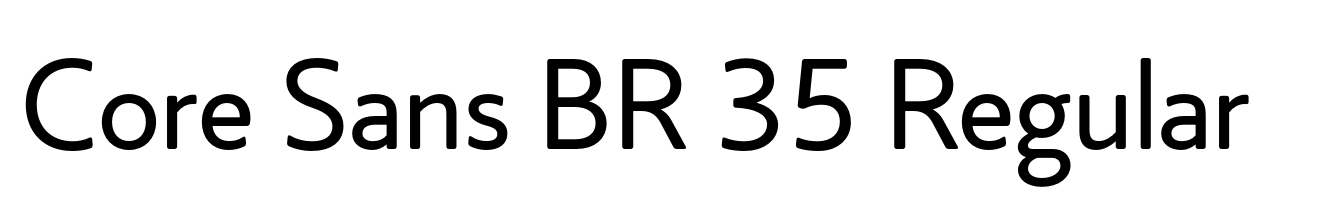 Core Sans BR 35 Regular