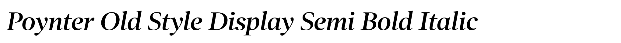 Poynter Old Style Display Semi Bold Italic image