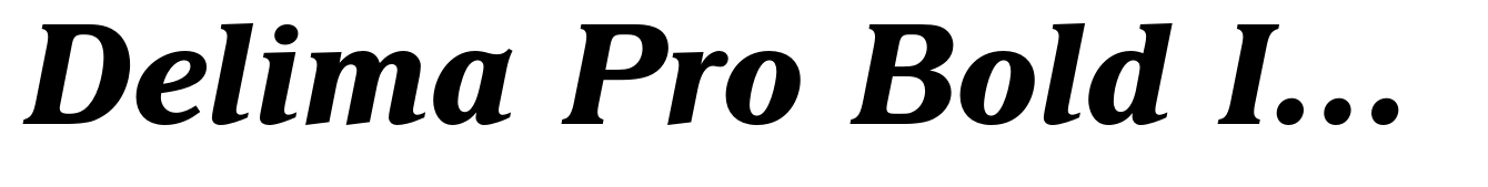 Delima Pro Bold Italic