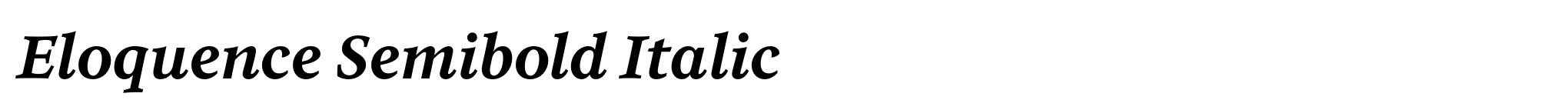 Eloquence Semibold Italic image