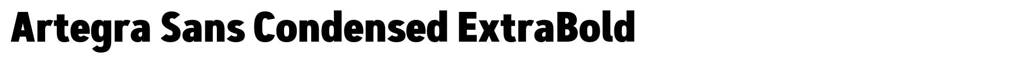 Artegra Sans Condensed ExtraBold image