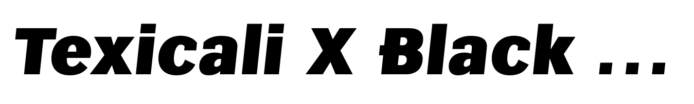 Texicali X Black Italic