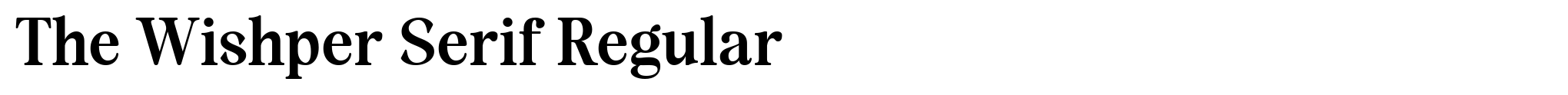 The Wishper Serif Regular image