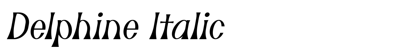Delphine Italic