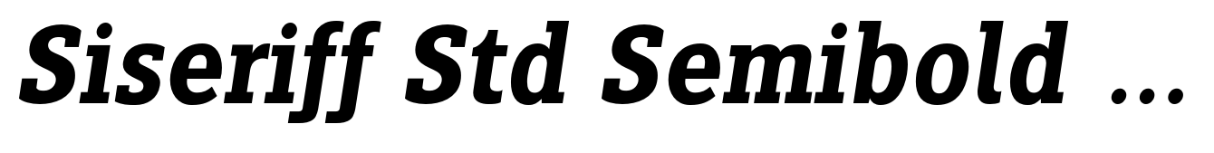 Siseriff Std Semibold Italic