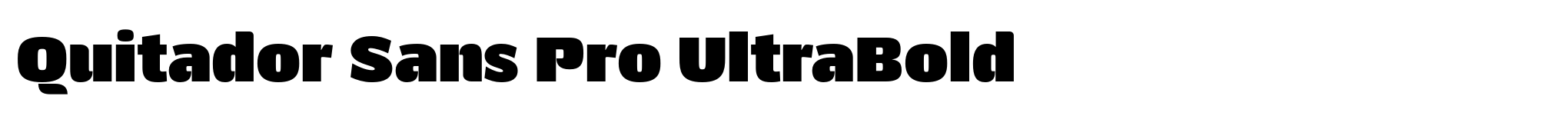Quitador Sans Pro UltraBold image