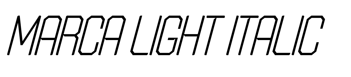 Marca Light Italic