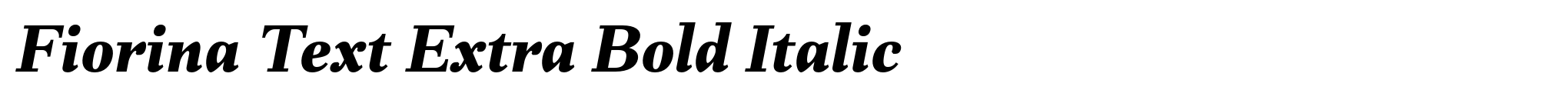 Fiorina Text Extra Bold Italic image