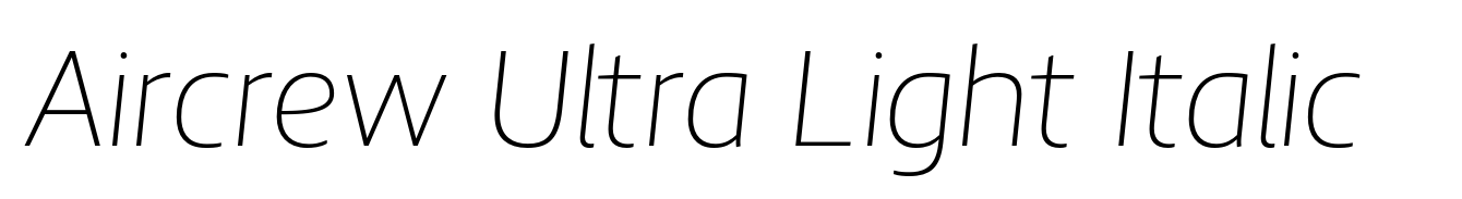 Aircrew Ultra Light Italic
