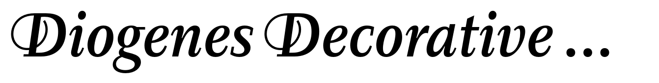Diogenes Decorative Medium Italic 1