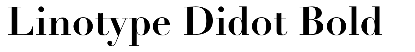 Linotype Didot Bold