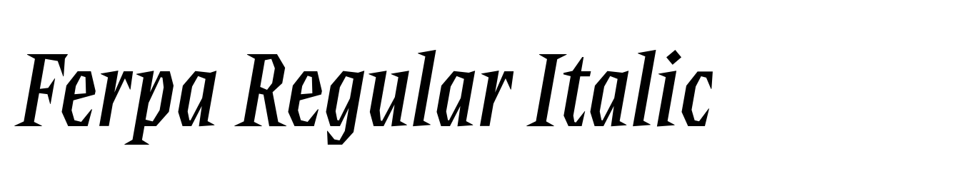 Ferpa Regular Italic