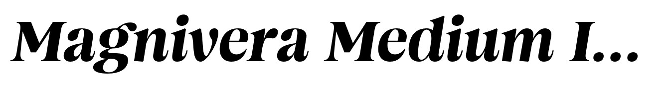 Magnivera Medium Italic