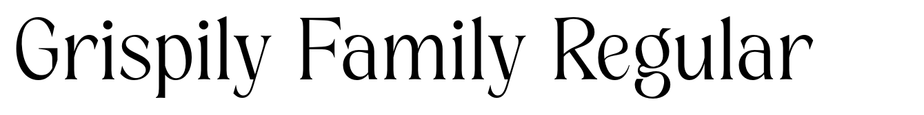 Grispily Family Regular