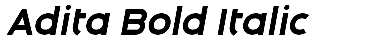 Adita Bold Italic