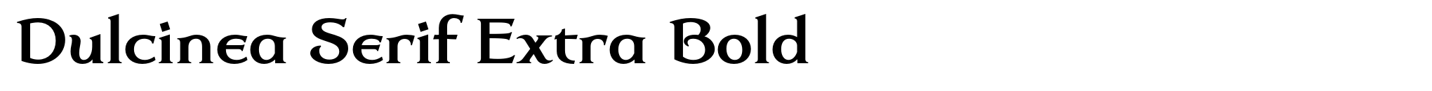 Dulcinea Serif Extra Bold image