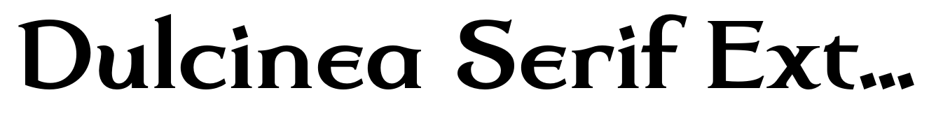 Dulcinea Serif Extra Bold