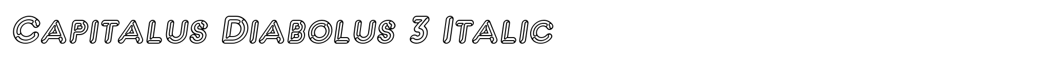 Capitalus Diabolus 3 Italic image