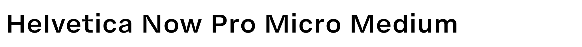 Helvetica Now Pro Micro Medium image