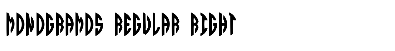 Monogramos Regular right