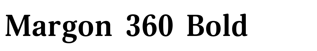 Margon 360 Bold