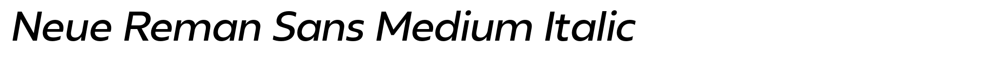 Neue Reman Sans Medium Italic image