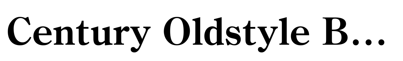 Century Oldstyle Bold Cyr