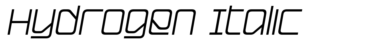 Hydrogen Italic