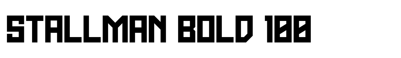 Stallman Bold 100