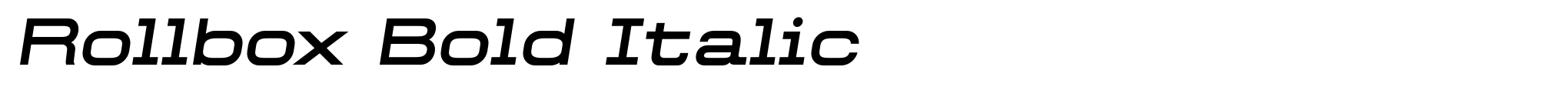 Rollbox Bold Italic image