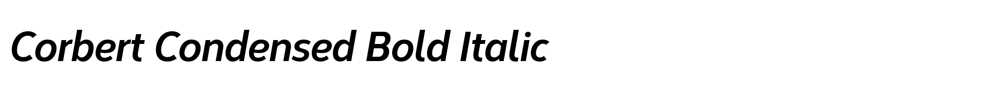 Corbert Condensed Bold Italic image