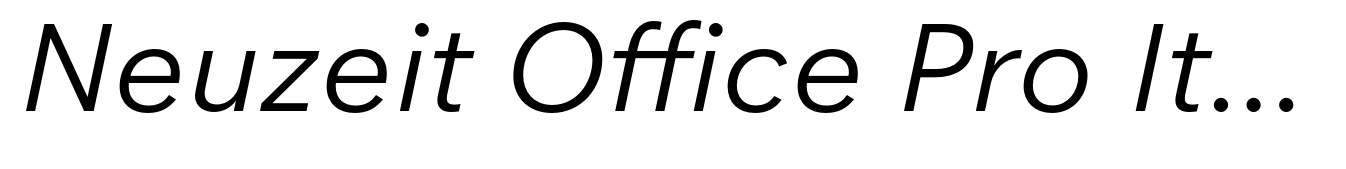 Neuzeit Office Pro Italic