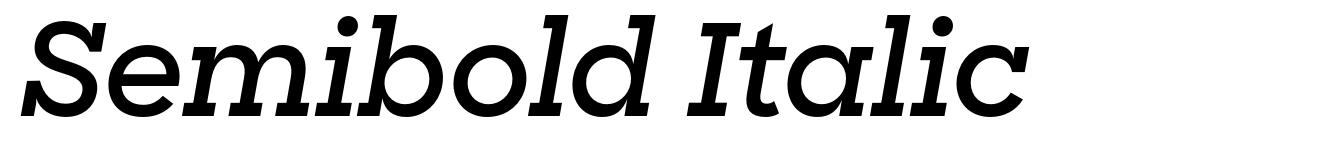 Semibold Italic