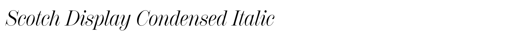 Scotch Display Condensed Italic image