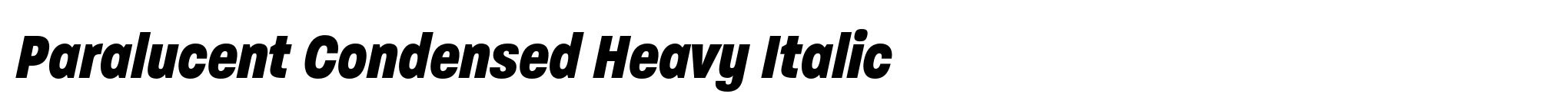 Paralucent Condensed Heavy Italic image