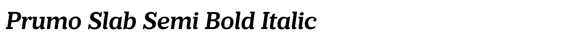 Prumo Slab Semi Bold Italic image
