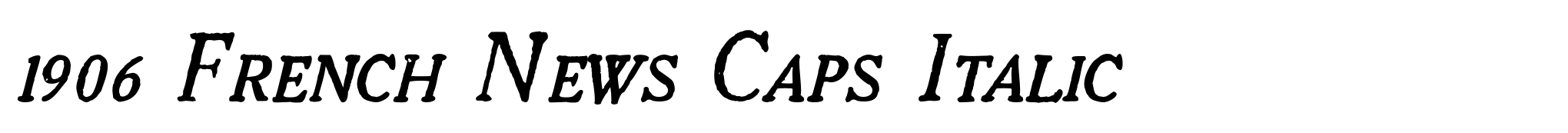 1906 French News Caps Italic image