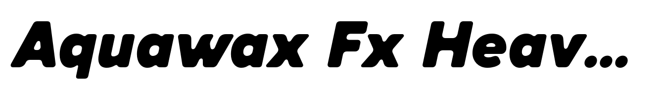 Aquawax Fx Heavy Italic