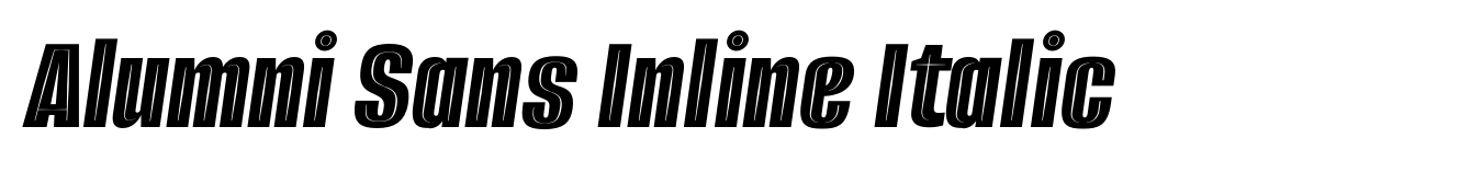 Alumni Sans Inline Italic