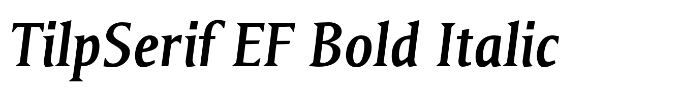 TilpSerif EF Bold Italic