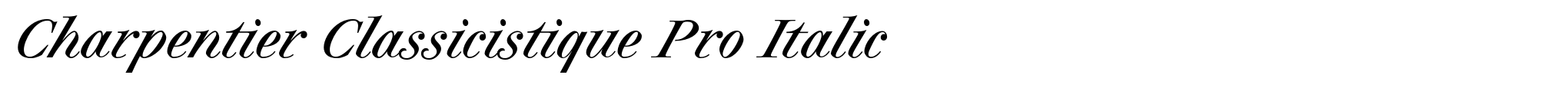 Charpentier Classicistique Pro Italic image