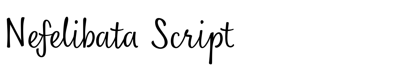 Nefelibata Script Font, Webfont & Desktop