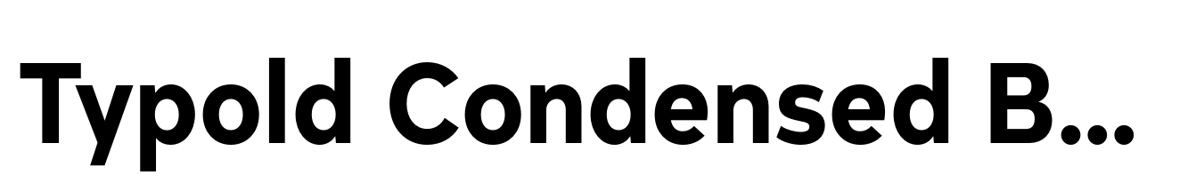 Typold Condensed Bold