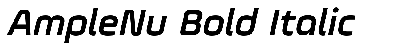 AmpleNu Bold Italic