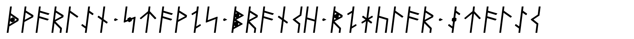 Dvarlin Staves Branch Regular Italic image