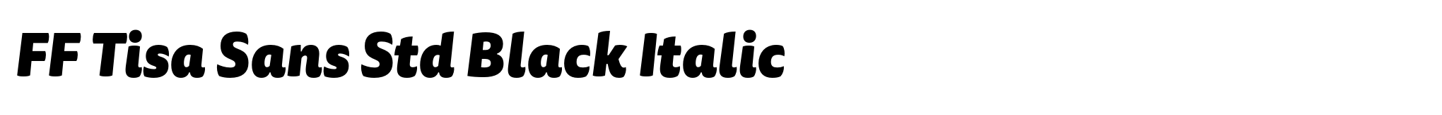 FF Tisa Sans Std Black Italic image
